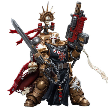 Beerise Joytoy 1/18 Action Figures - Warhammer 40,000 Black Templars High Marshal Helbrecht - 5,Classic Character,Collectible,Ag