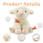 Plush Lamb Sitting Toys Stuffed Animal  Realistic Sheep Stuffed Toy Characters Stuffed Filled in Limbs 8.5 Inch Soft Huggable Gifts for Kids with Stuffed Animals Birthday Gift for Girls Boys