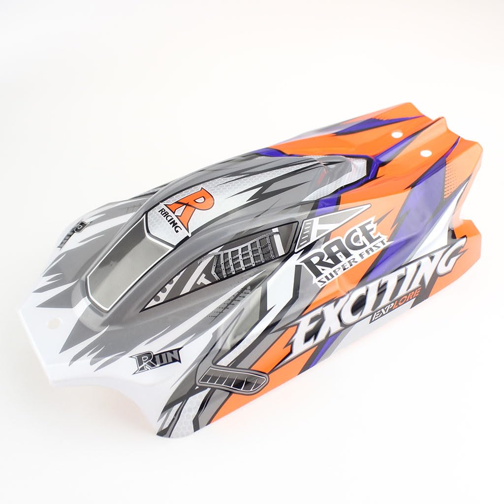KingVal Replacement RC Car Shell Cover RC Spare Parts Compatible with WLtoys 124010 RC Car (Orange)