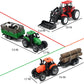 Farm Animals Figures Playset, 40 Pcs Farm Toy Tractor With Plastic Farm Animals Figurines, Farmer And Fence Farm Playset, Farm Figures Farmer Truck Toy With Trailer For Kids Boys Girls Toddlers 3+