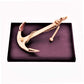 Purpledip Brass Anchor: Memorable Souvenir Gift For Naval Officers Or Sailors (11405)