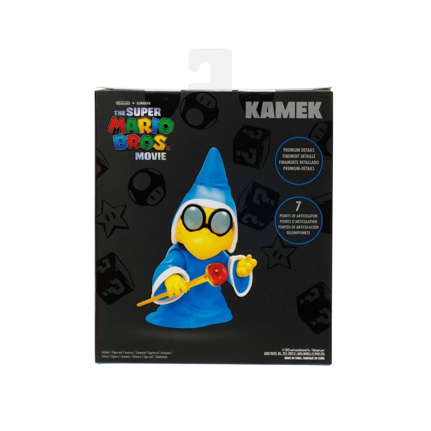 The Super Mario Bros. Movie 5 Inch Action Figure Series 2 Magikoopa Figure With Wand