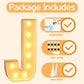 Imprsv 3Ft Marquee Light Up Letters J, Large Light Up Letters, Big Marquee Letters For Party Decorations Baby Shower Anniversary