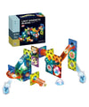 Light Magnetic Building Blocks Set, 49 Pieces, Educational Stem Construction Toy With Led Lights