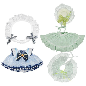 Niannyyhouse 20Cm Plush Doll Clothes Dresses Sailor Outfit 8In Doll Dressup (A)