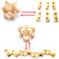 Qiandier Bamboo 3D Puzzle Metal Brain Teasers Puzzles Mind Game Toys Set For Teens And Adults Pack Of 12Pcs