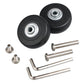 Mtsooning 2Set Suitcase Luggage Replacement Wheels, 50X18Mm Wear-Resistant Mute Inline Skate Wheel, Rubber Swivel Caster Wheel Bearing Repair Kit