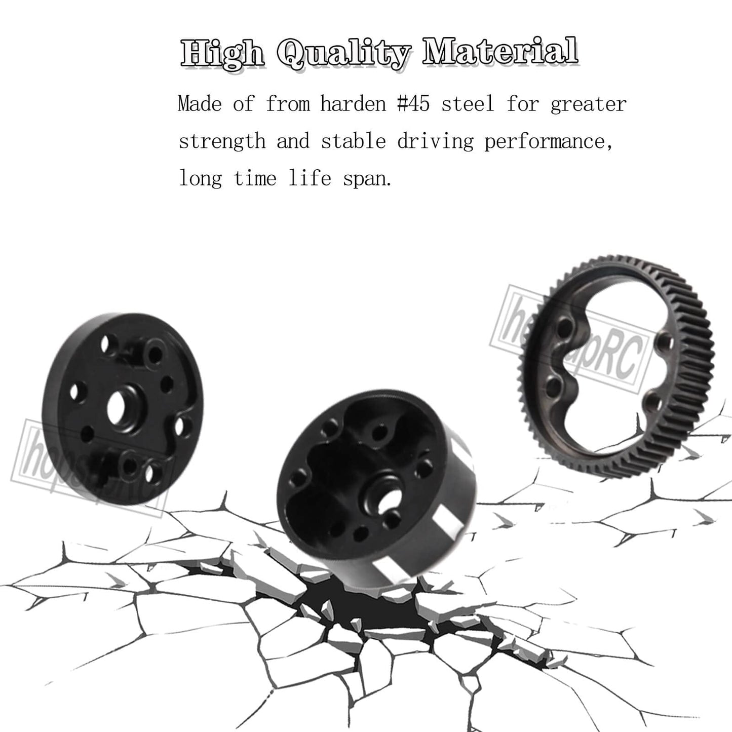 hopsupRC Aluminum Sealed Differential Case Upgrades Part for 1/10 Slash 2WD All Versions,2WD Rustler VXL/Rustler XL-5,Stampede V