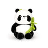 Wanwu World Panda Stuffed Animal 13.7'' Panda Bear Plush Toys With Bamboo Stuffed Plushies Cute Doll Gifts Black And White (13.7