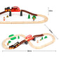 Asweets Wooden Train Set For Toddler,40 Piece With Train Track Electric Operated Fits Thomas,Brio,Melissa And Doug Magnet Batter