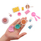Miunana 43 Pcs Collectible Set Of Adorable Doll Food Tableware For Dollhouse Kitchen Set Mini Dollhouse Food Set For Dollhouse Game Party Toys