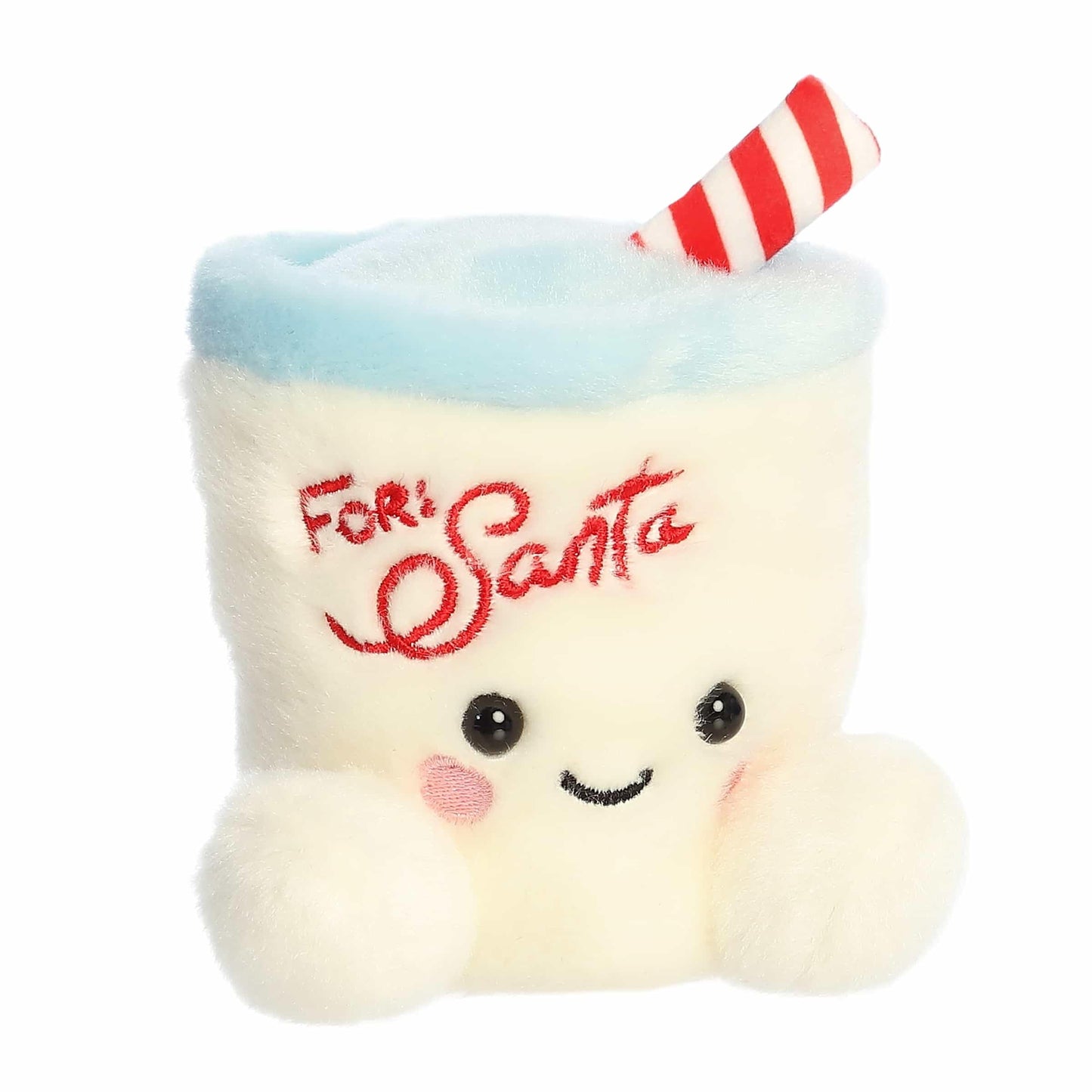 Aurora® Kris Milk™ Festive Palm Pals™ Stuffed Animal, 4" White Plush, Small, Perfect for Holiday Gifts and Decorations
