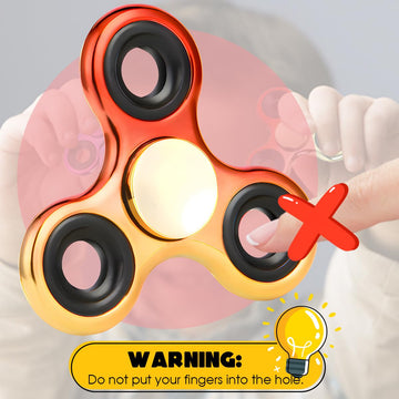 Jawhock Fidget Spinner 2 Pack, Stress Reduction And Anxiety Relief Hand Spinner Ultra Stainless Steel Bearing, Best Autism Finger Spinner Focus Party Favor Killing Time Toy