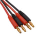 2PCS T Plug to 4mm Banana Plugs Deans Style Connector RC Battery Balance Charge Cable Adapter Connectors for RC Helicopter Quadc