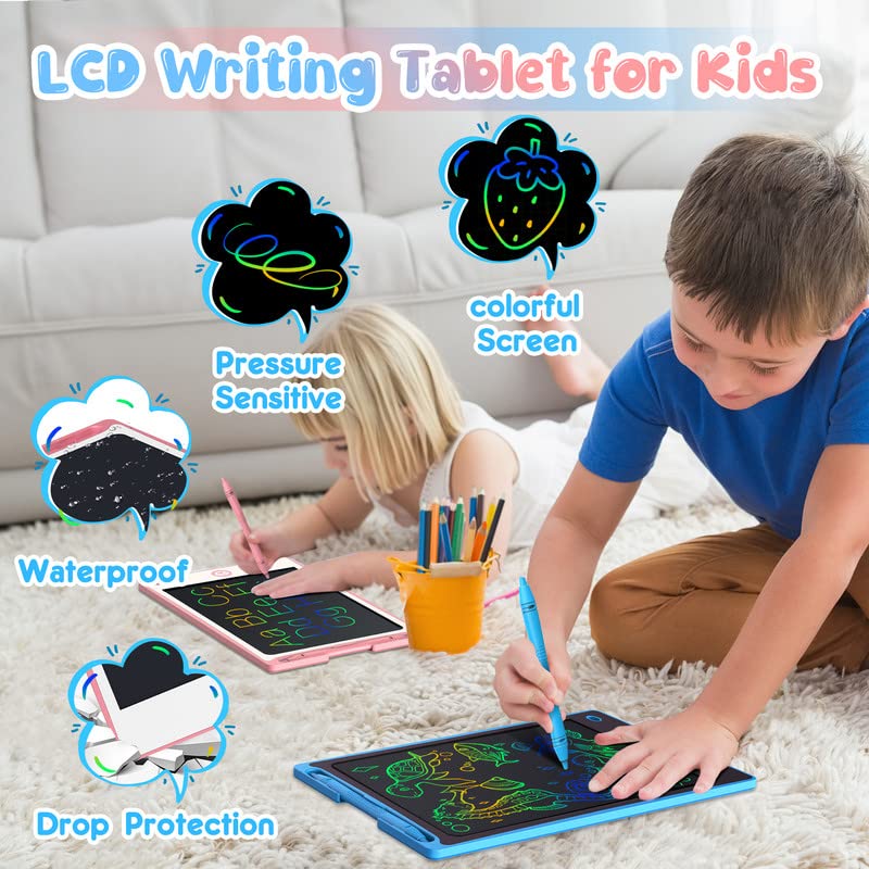 Hockvill LCD Writing Tablet for Kids 8.8 Inch, Toys for Girls Boys Drawing Pad for 3 4 5 6 7 Year Old Kid, Toddler Magnetic Dood