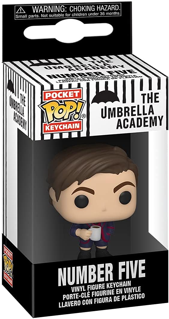 Funko Pop Pop! Keychain: Umbrella Academy - Number 5 Multicolor, 2 Inches