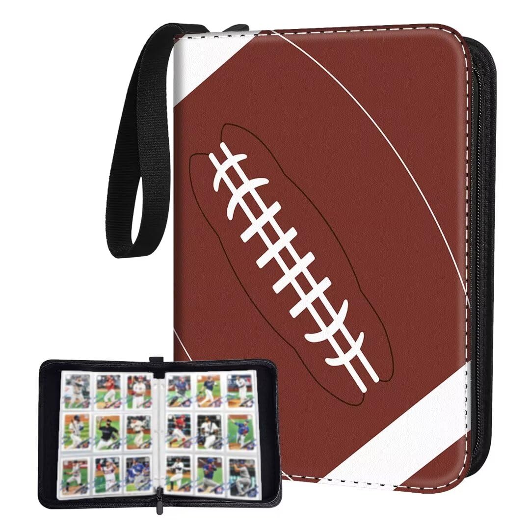 Bebomne Football Card Binder Holder 900 Pockets with 50 Removable Sleeves  Portable Sports Trading Cards Binder Album Collector Organizer Protectors with Zipper Waterproof