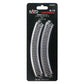 Kato USA Model Train Products Unitrack, 216mm (8 9/16'') Radius 45-Degree Curve Track (4-Piece)