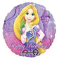 Anagram International HX Rapunzel Happy Birthday Packaged Party Balloons, Multicolor