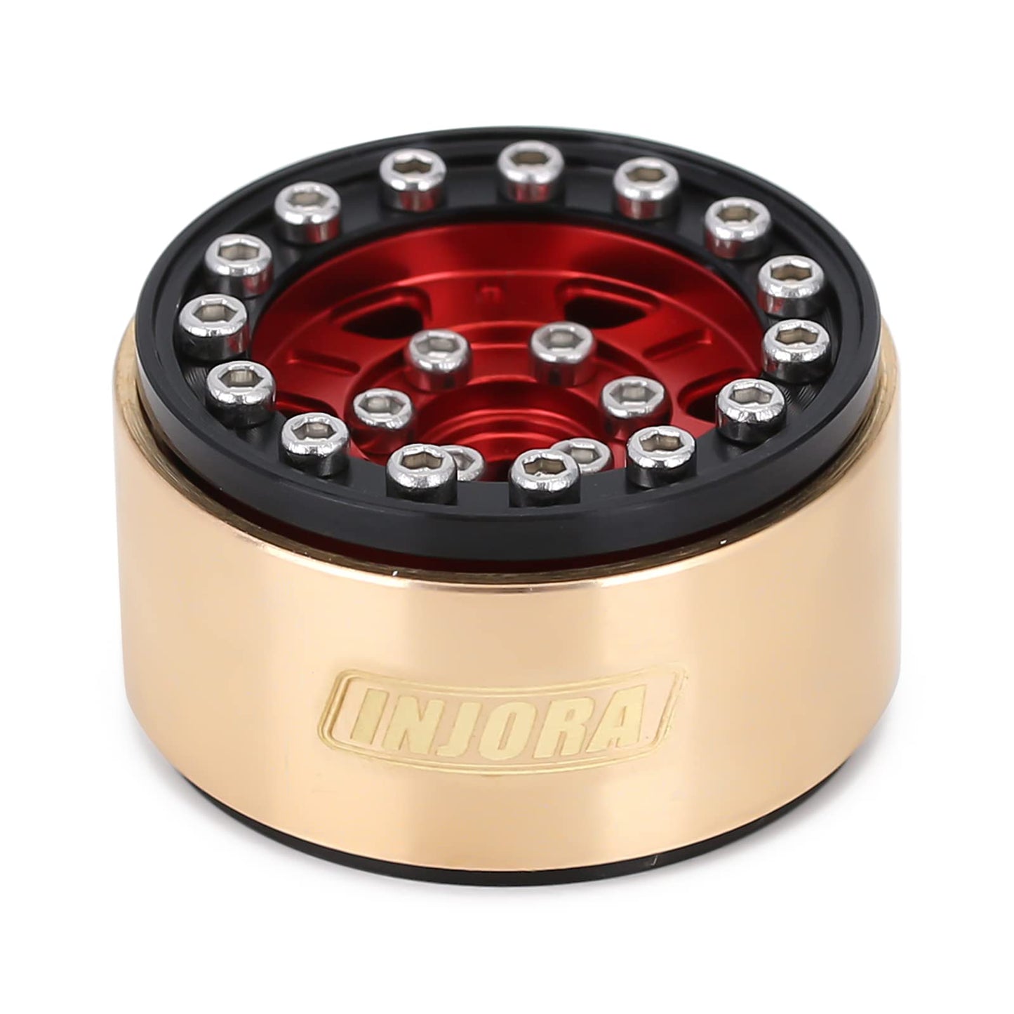 INJORA Brass Internal Beadlock Ring Clamp Ring Fit 1.0'' Wheel Rim for 1/24 RC Crawler Axial SCX24 Upgrade Parts