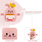 Chuya Baby Teething Toy for 0-3 3-6 6-12 12-24 Months Bunny Mitten Toys Anti-Drop Chewable Hand Teether for Infant,Food Grade Si