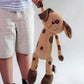 Snuggle Stuffs Plush Sitting Brown Peppered Puppy Dog, 15'
