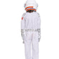 Spooktacular Creations Halloween Astronaut Costume For Kids, Unisex White Astronaut Outfit Set With Helmet, Toddler Pilot Jumpsu