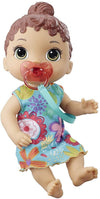 Baby Alive Baby Lil Sounds: Interactive Brown Hair Baby Doll For Girls & Boys Ages 3 & Up, Makes 10 Sound Effects, Including Giggles, Cries, Baby Doll With Pacifier
