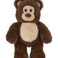 Bearington Lil' Beau Small Chocolate Brown Plush Stuffed Animal Teddy Bear, 7 Inches