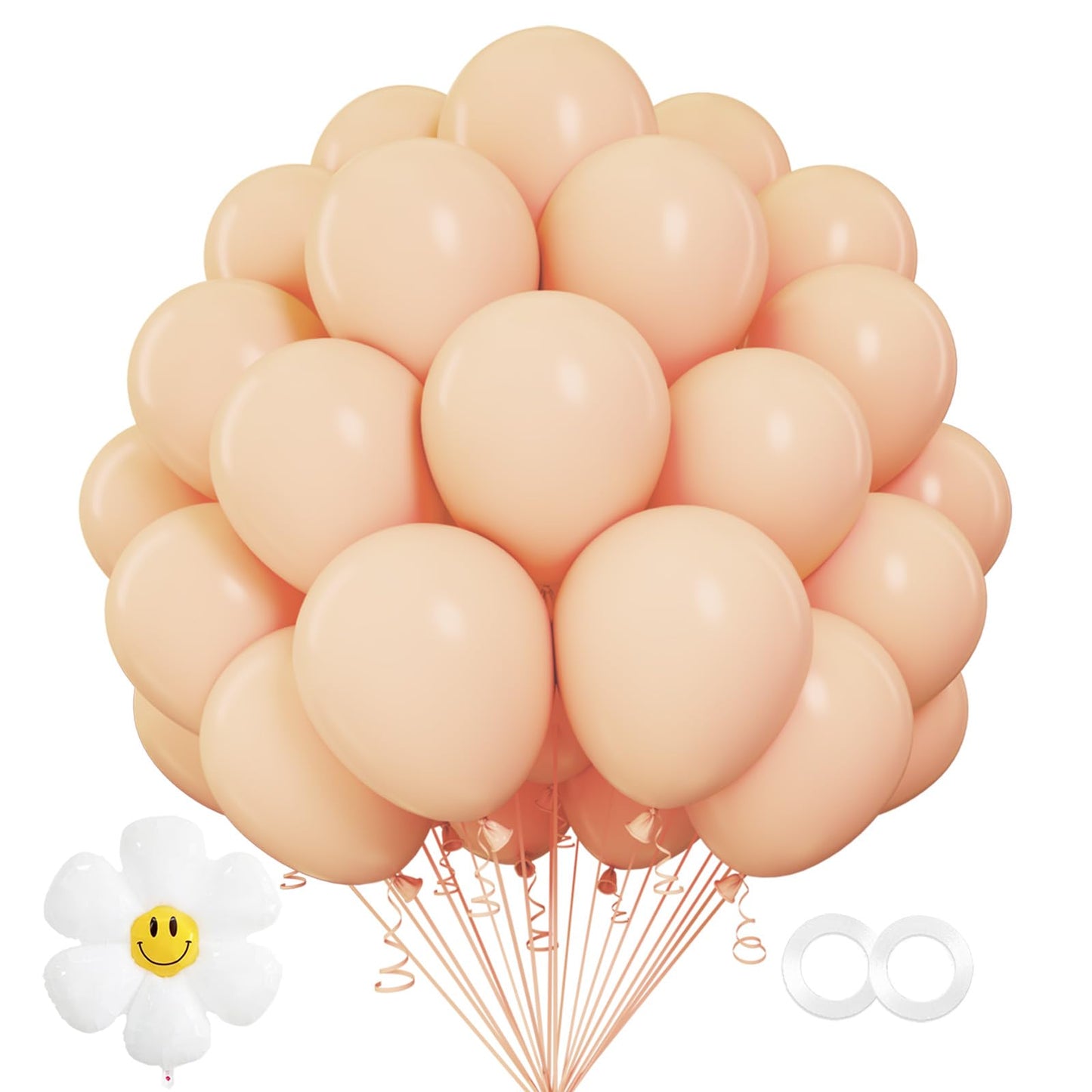 Nude Balloons,100 Pcs 12 Inch Nude Latex Balloons, Nude Balloons For Party Decoration,Birthday Decoration,Baby Shower,Wedding,Ho