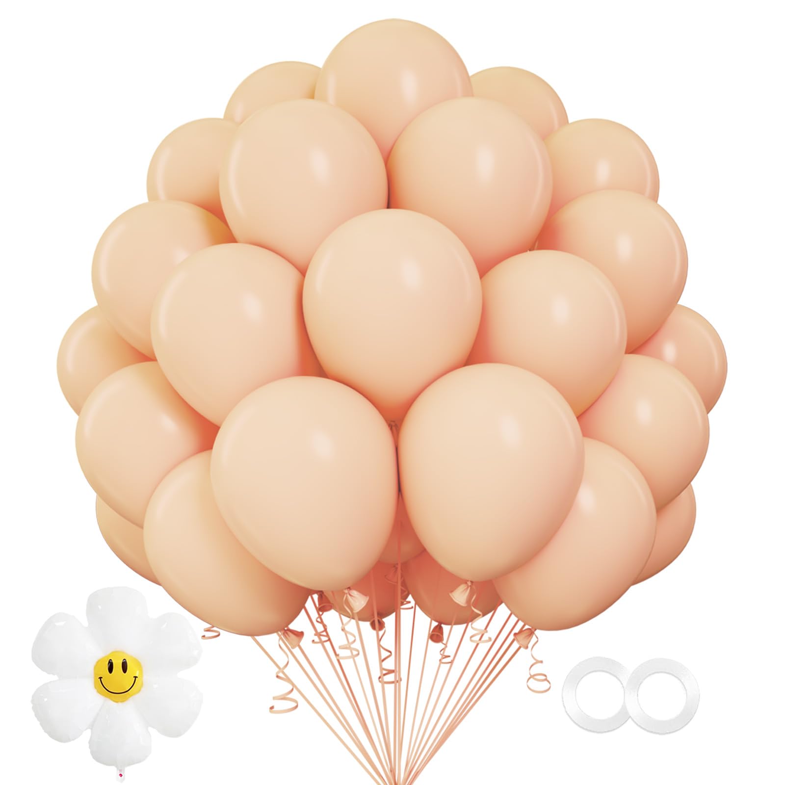 Nude Balloons,100 Pcs 12 Inch Nude Latex Balloons, Nude Balloons For Party Decoration,Birthday Decoration,Baby Shower,Wedding,Ho
