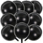 Kalor 10 Pcs 22 Inch Black Mylar Balloons, Large 4D Giant Round Foil Balloon Big Mirror Metallic Balloons For Birthday Party Baby Shower Gender Reveal Supplies