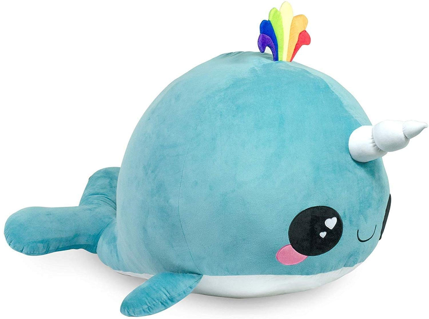 Glitter Galaxy Seven20 Blue Narwhal 48 Inch Stuffed Animal Plush