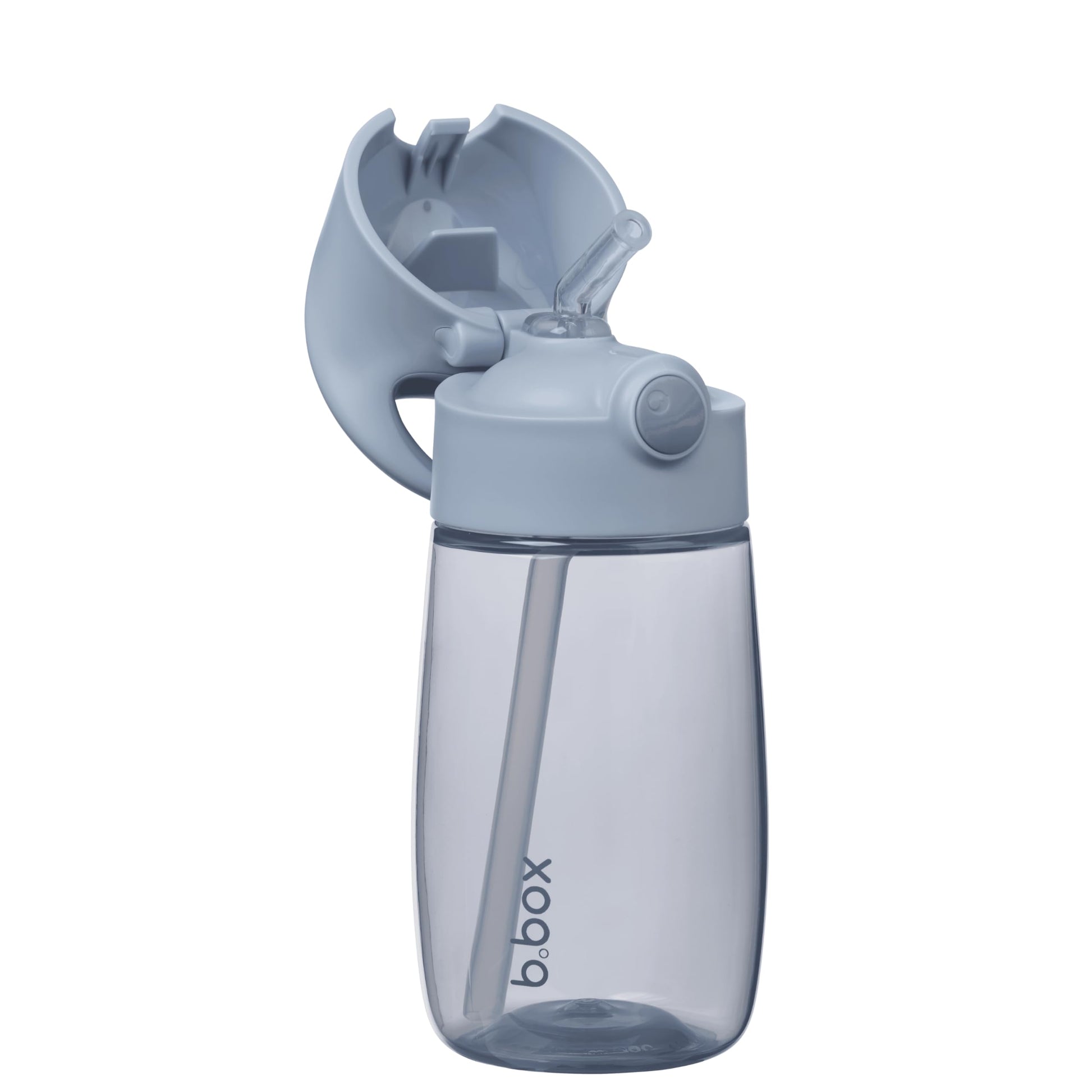 B.Box Straw Drink Bottle 380Ml Leakproof & Easy Carry Bottle For Toddlers & Preschoolers - Free-Flowing -Chill Out Blue