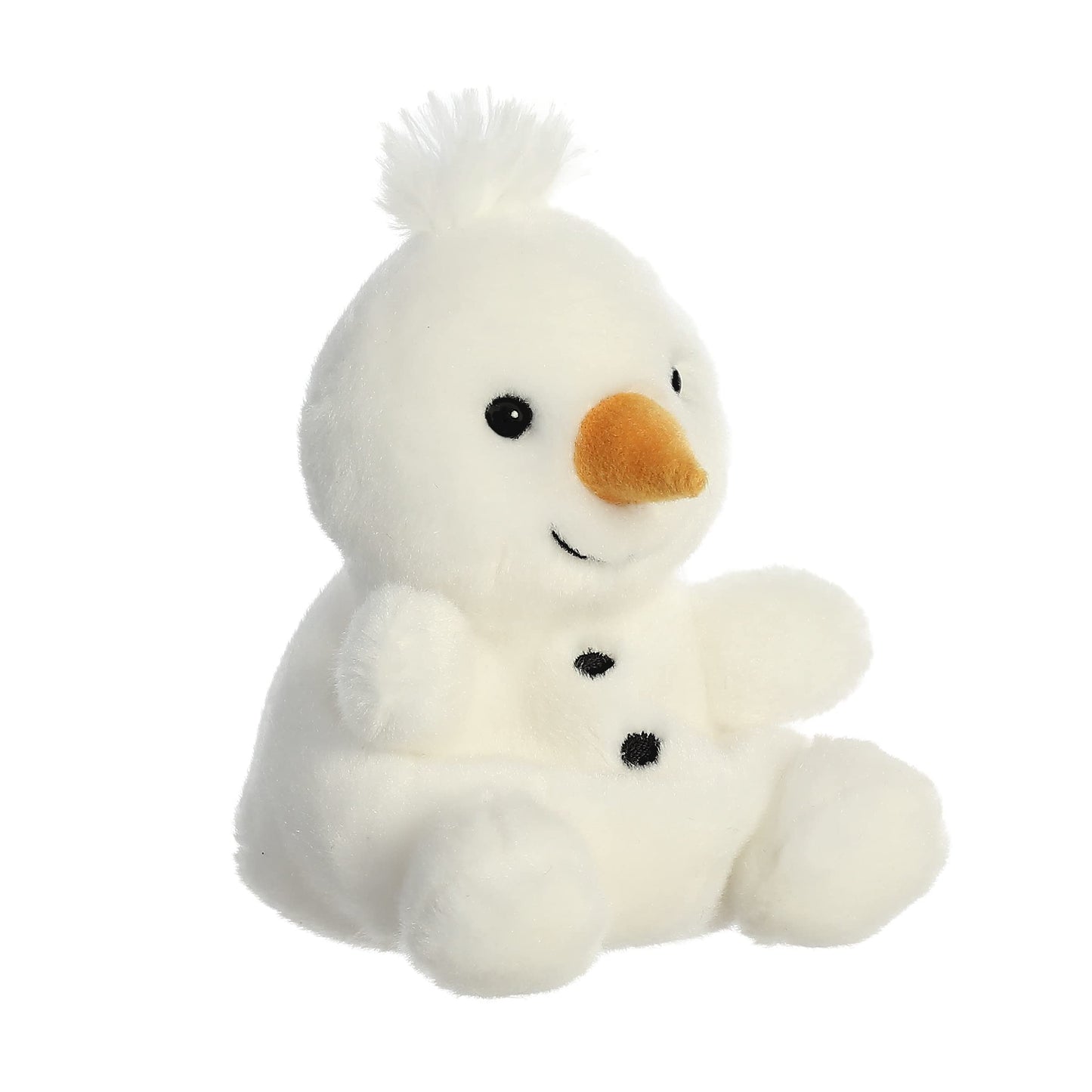 Aurora Adorable Palm Pals Froyo Snowman Stuffed Animal - Pocket-Sized Play - Collectable Fun - White 5 Inches