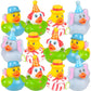 Artcreativity Carnival Rubber Duckies For Kids, Pack Of 12 Cute Duck Bathtub Pool Toys, Fun Carnival Supplies, Birthday Party Favors For Boys And Girls