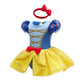 Snow Baby Girls Costume for Infant Romper Onesie Babysuit Birthday Christmas Halloween with Headband 9-12Months(E04-90)
