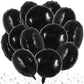 TONIFUL 30Pcs 18 Inch Large Black Round Shape Foil Balloons Big Black Circle Helium Mylar Ballons for Birthday Wedding Baby Show