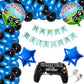 Fi  Flick In 58 Pcs Latex Happy Birthday Game On Decoration Gaming 8Th Birthday Decoration For Boys Game Theme Balloon Arch Gar