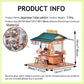 Cjeuxnr Miniature Dollhouse Kit - Japanese Restaurant Wooden Toy with Furniture & LED Lights, One Size