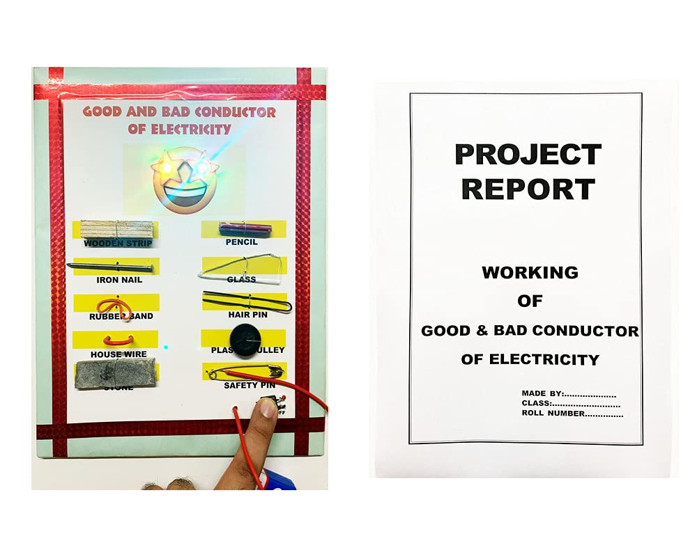 Good & Bad Conductor Of Electricity & Electricity Conductor Readymade Science Working Project & Model In Physics With Multicolor