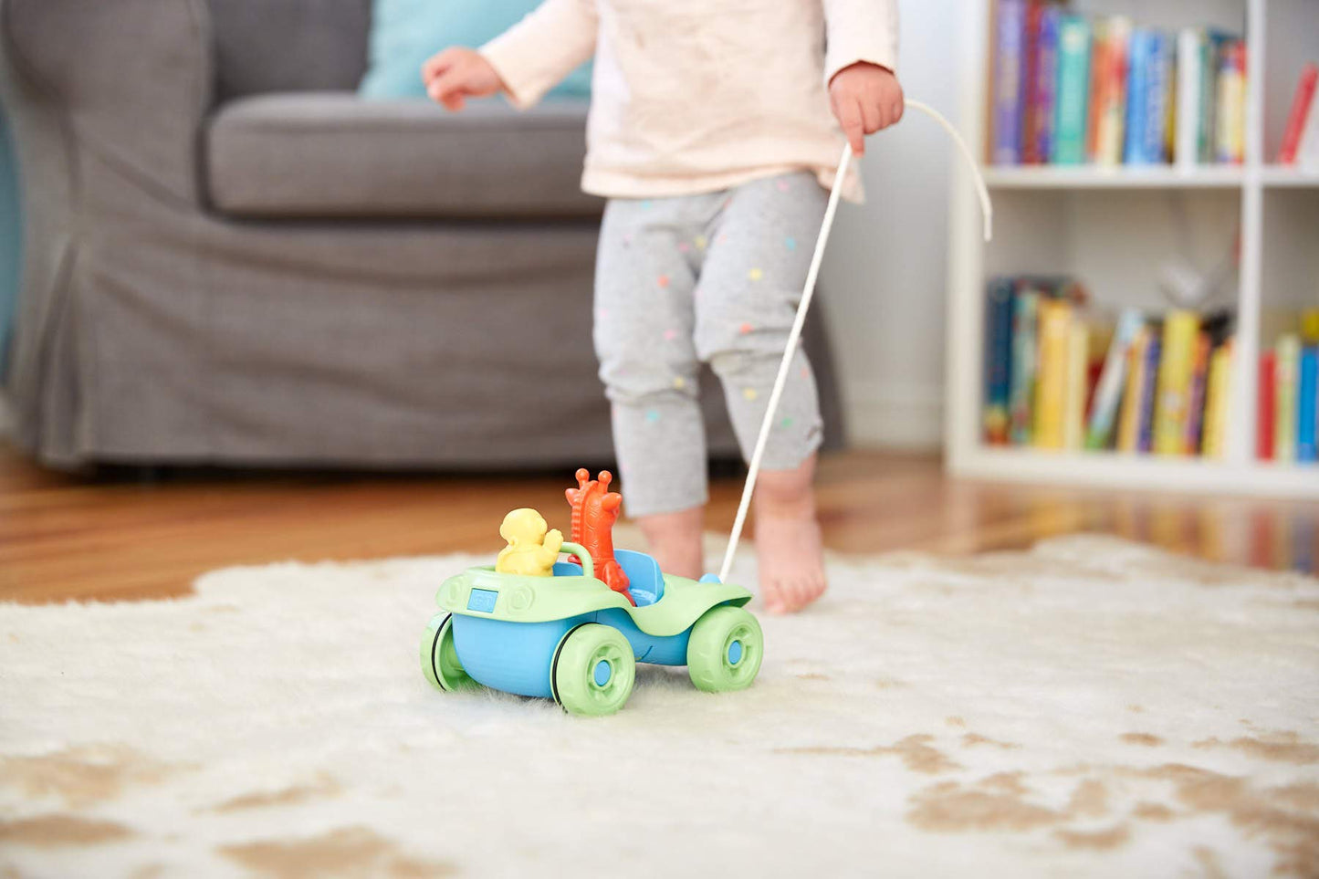 Green Toys Dune Buggy Pull Toy Blue, 1 Ea