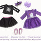 Sweet Dolly Doll Clothes Set, Doll Shoes &Accesories Included, 18 Inches Doll Halloween Costume Party Dress For American 18 Inch Doll
