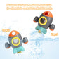 Elovien Baby Bath Toys, Space Rocket Shape Bathtub Toys For Toddlers, Spray Water Toys W/ Rotating Fountain, Bathroom Shower Toys For Infants Aged 18 Months 2 3 4 5 Years Old Kids Girls Boys