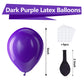 Bezente Dark Purple Latex Party Balloons - 150 Pack 5 Inch Matte Small Purple Helium Balloons For Graduation Halloween Wedding B