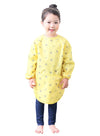 Plie Waterproof Kids Art Smocks 37 Colors (Age 1-10, S-XXL size), Yellow Bear (05-XXL)