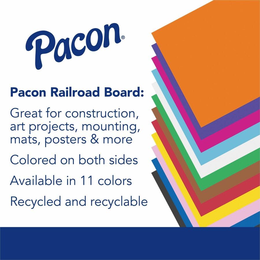 Pacon Six-Ply Poster Board, White, Model 9198995, Durable Paper Material