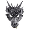 Himine Cosplay Mask Dragon's Head Mask for Festival Party Halloween (Gray)