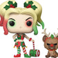 Funko Pop! Dc Heroes: Dc Holiday - Harley Quinn With Helper, Multicolor, 3.75 Inches (50656)