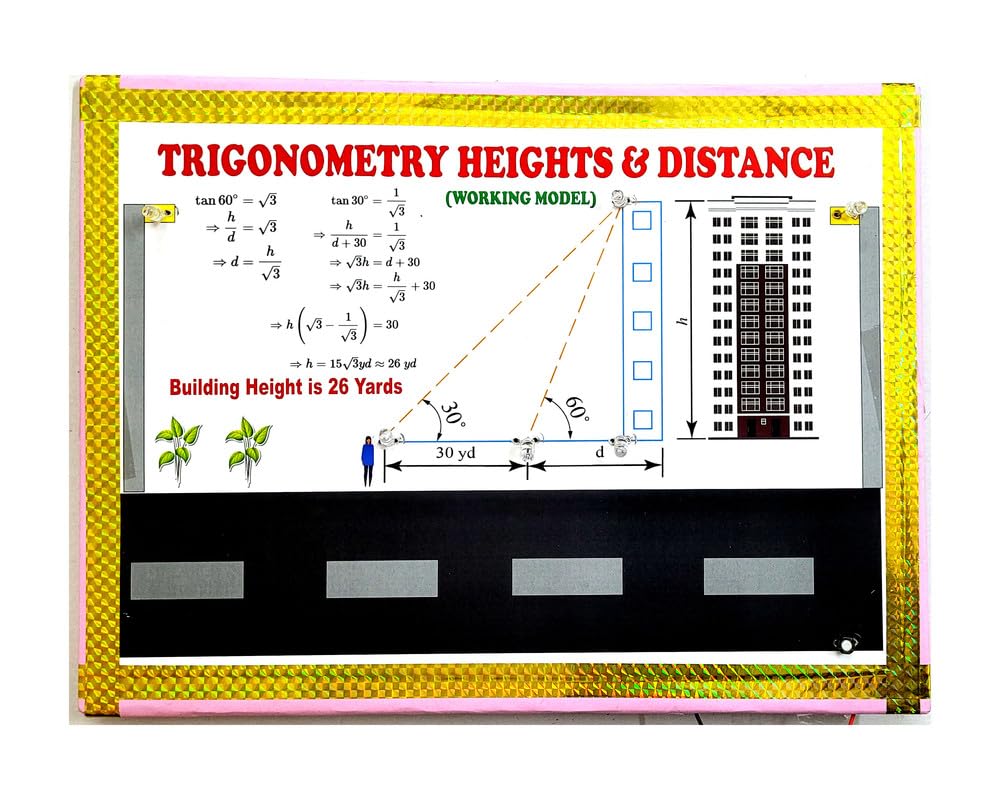 Trigonometry Building Height And Distance Working Model And Science Teaching Aid Educational Electronic Hobby Kit